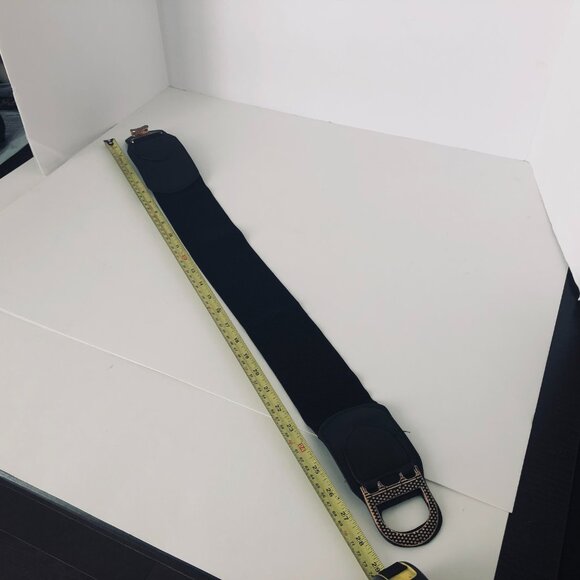 Artizan RobinBarré, Black faux leather stretch belt – one size. - Picture 5 of 9